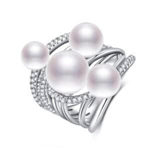 Pearl snake ring