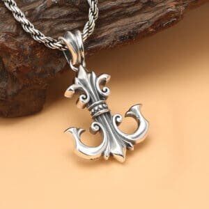 Men silver jewelry pendant image